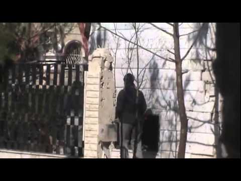 انتشار عناصر الجيش الحر في مدينة درعا في محافظة درعا