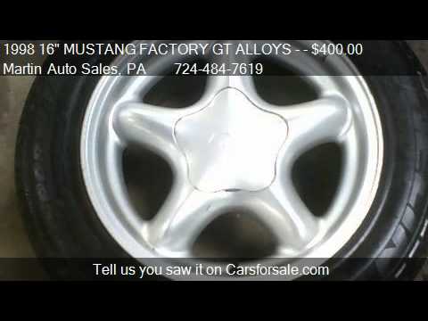 1998 16" MUSTANG FACTORY GT ALLOYS -  - for sale in WEST ALE