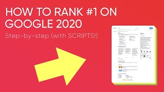 How to Get to #1 in Google 2020 | White Hat & Organic SEO