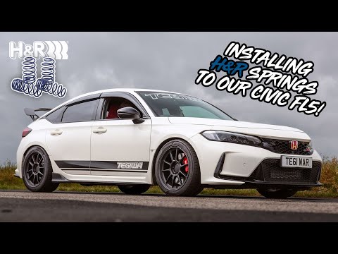 Installing H&R Lowering Springs to our Civic Type R FL5!