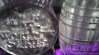 John Russell on carving ice bars at Busch Stadium