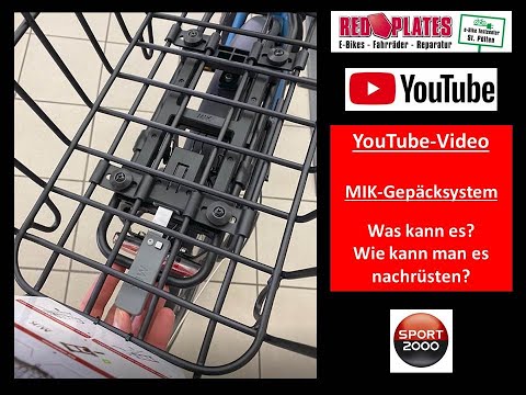 MIK Gepäcksystem - E-Bike Gepäckträger - Abnehmbare Körbe