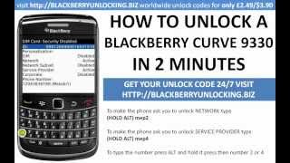 how to unlock a blackberry curve 9330 using a mep mep2 unlock code