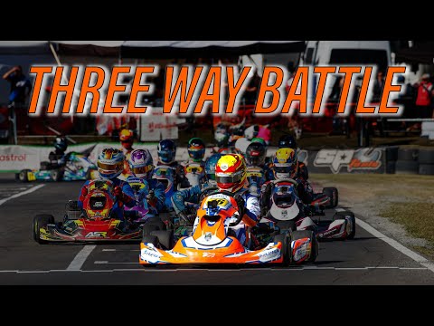 THREE WAY BATTLE - Australian Karting Championship 2024 - Round 4 Coffs Harbour