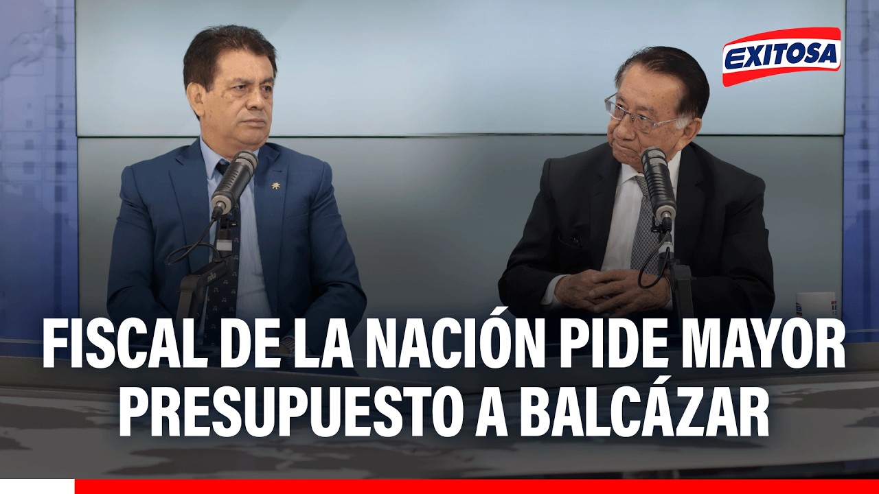 🔴🔵 Tomás Gálvez pide a José Balcázar atender demandas a la Fiscalía sobre presupuesto que recibe