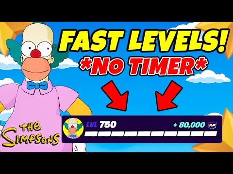 *NO TIMER* Fortnite XP MAP to LEVEL UP FAST in CHAPTER 6 SIMPSONS MINI SEASON 2! (Earn XP)