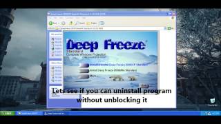 Removing Deep Freeze 4.20.020 without knowing the password