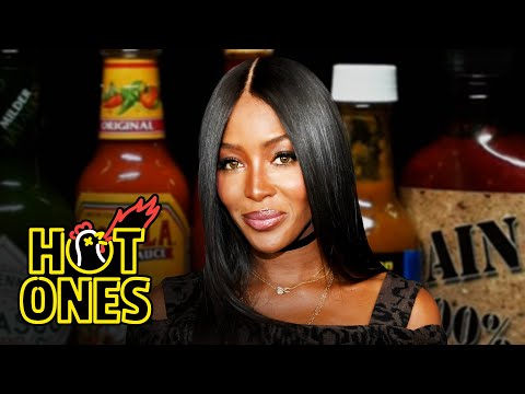 Naomi Campbell Almost Faints While Eating Spicy Wings | Hot Ones