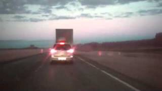 preview picture of video 'Russian R402 Federal highway (European route E22, M51 Kazakhstan bypass route): Yaman (Twilight)'