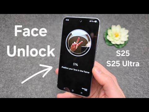 How to SETUP Face Unlock / Face ID on Samsung Galaxy S25 / S25 Ultra