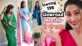 Premium quality Saree under 299 //Saree Haul From Glowroad // affordable fashion #fashion #saree