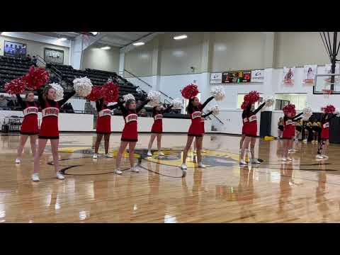 DCJH Cheer Performing "Go, Fight, Win"