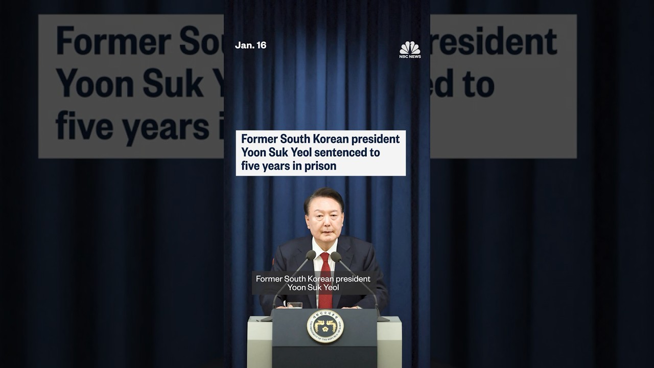 Former South Korean president Yoon Suk Yeol sentenced to five years in prison