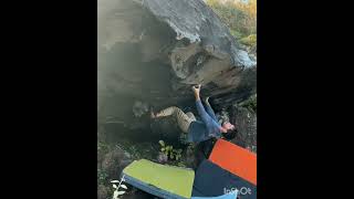 Video thumbnail of 文殊, 初段 (7a+). 城ヶ崎 (Jogasaki)