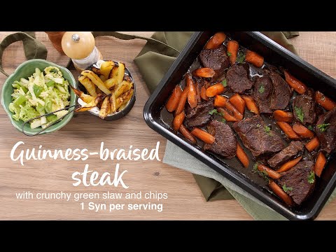 Slimming World guinness braised steak, chips and crunchy green slaw recipe - 1 Syn per serving