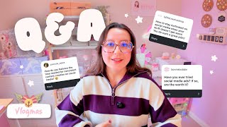answering your questions 💬☕️🎀 my worst habit, have I ever paid for social media ads & more!