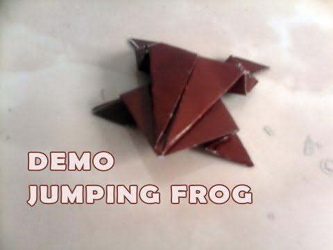 Origami Frog That Jumps Step By Step - With Real Jumping Action