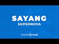 Sayang Supernova KARAOKE VERSION