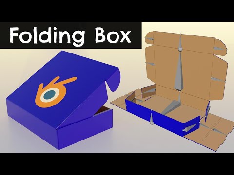 Modeling 3D Mockup And Folding Box Packaging Animation | Blender 4.1 Tutorial