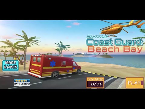 Summer coast guard beach bay simulator. Android Ambulance & Helicopter #simulatorgames