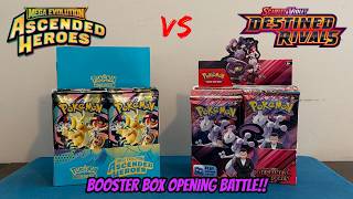 ASCENDED HEROES BOOSTER BOX vs. DESTINED RIVALS BOOSTER BOX Pokemon Card Opening Battle!!