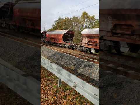 Güterzug durch Hoyerswerda am 09.11.2020