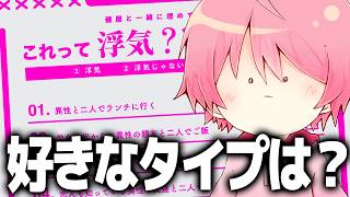 流行りの『浮気チェックシート』をやります..