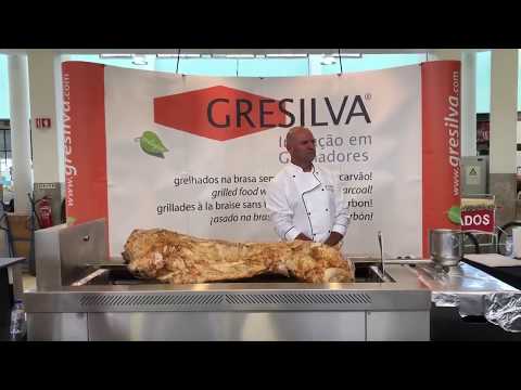 video 1, Gril rotatif à gaz inox 4 broches