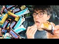 ASMR CANDY ICE CREAM BARS SNICKERS MARS TWIX BOUNTY CHOCOLATE PARTY IN MY CAR MCBANG ASMR