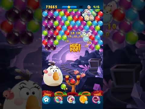 Angry Birds POP Bubble Shooter - Level 74. Gameplay Android walkthrough