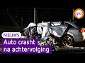 Na lange achtervolging raakt auto van de weg, bestuurder (18) zwaargewond