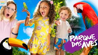 NOSSO PASSEIO EM FAMÍLIA NO PARQUE DAS AVES 🦜 – FAMÍLIA BELLA E LUCCA SHOW