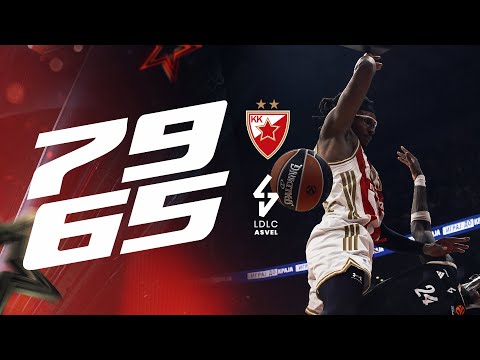 SVI POENI ZVEZDE - KK Crvena zvezda Meridianbet - Asvel 79:65 | EL R07