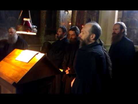 Decani Monks chant, Visoki Decani Monastery 11.5.2014