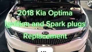 Spark plug and ignition coil replacement on a 2018 Kia Optima