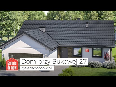 Projekt domu przy Bukowej 27 - GaleriaDomow.pl