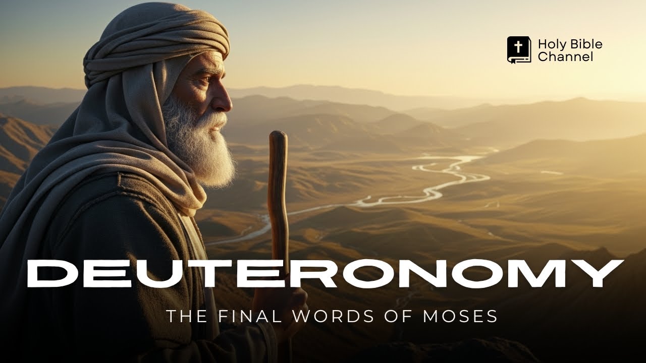 Holy Bible Audio: DEUTERONOMY 1 to 34 - With Text (Contemporary English)