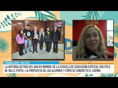 La historia detrás del nuevo nombre de la Escuela de Educación Especial Múltiple de Valle Fértil
