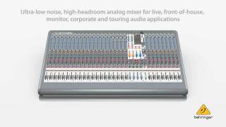 Video thumbnail for XENYX XL3200 Premium 32-Input 4-Bus Live Mixer with XENYX Mic Preamps and British EQs by Behringer