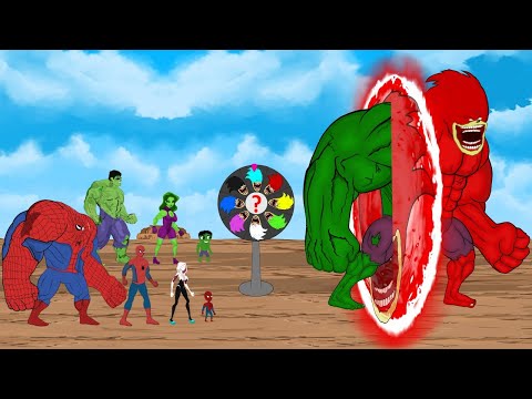 Evolution of TEAM SHIN SONIC Hulk & Spider-Man: What is an Energy Transformation?- FUNNY CARTOON