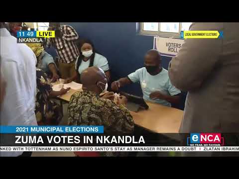 2021 Municipal Elections Zuma votes in Nkandla