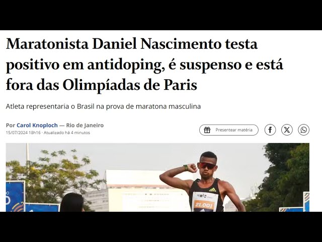 Danielzinho pego no doping...