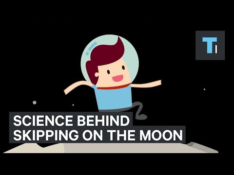 Why it's easier to hop around the moon than to walk