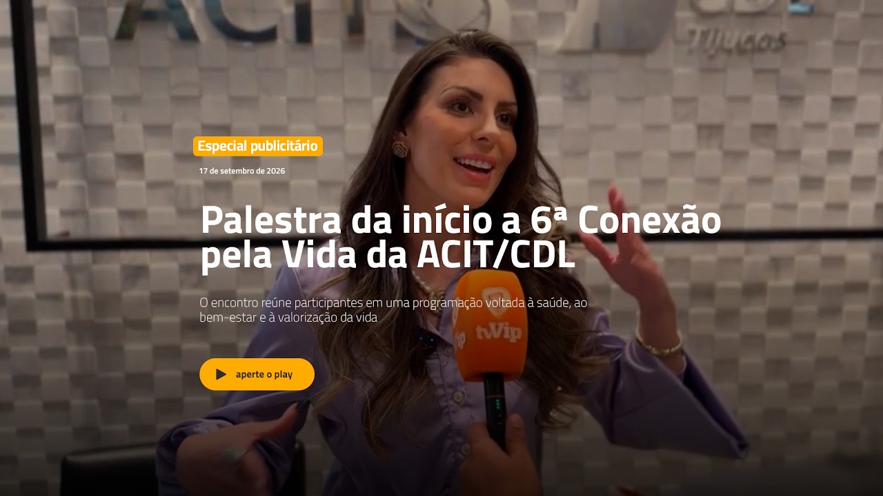 Palestra da início a 6ª Conexão pela Vida da ACIT/CDL