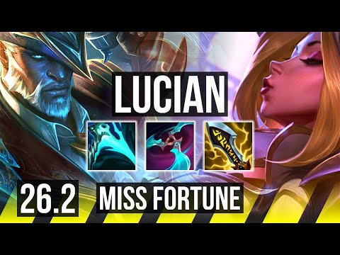 LUCIAN & Alistar vs MISS FORTUNE & Pyke (ADC) | Good KDA: 17/1/3 | KR Grandmaster | 26.2