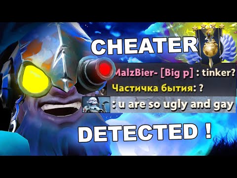 Dota 2 Cheater Busted - TINKER DIVINE 4 with FULL PACK OF SCRIPTS !!!