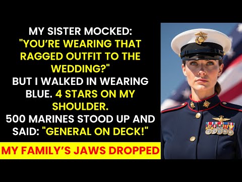 My Sister Mocked Me at My Wedding — Then 500 Marines Stood and Saluted: ‘GENERAL ON DECK!’