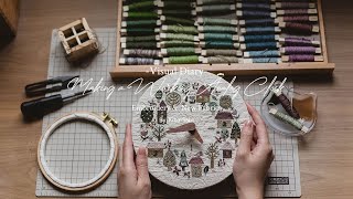 Visual Diary #83 | Making a Cute Embroidery Clock at Home | Slow Stitching