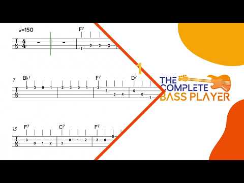 Learn Route 66 Walking Bass | Full Tab