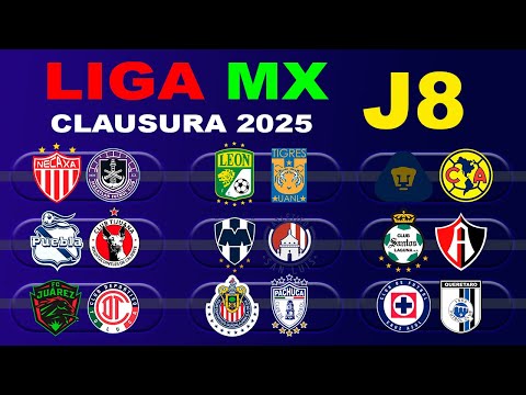 DATES, TIMES, AND CHANNELS FOR MATCHDAY 8 OF THE 2025 LIGA MX CLAUSURA